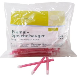 smartdent Savky s Odnímatelnou Čepičkou 12,5cm Růžová 100ks