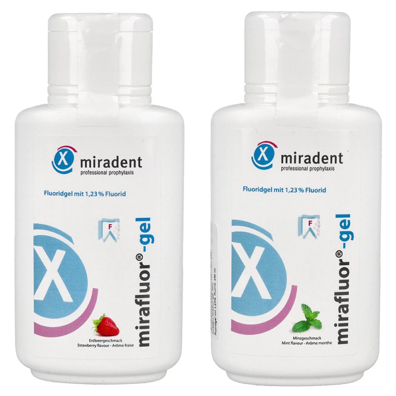 HAGER WERKEN Mirafluor-Gel 1,23% Jahoda 250ml