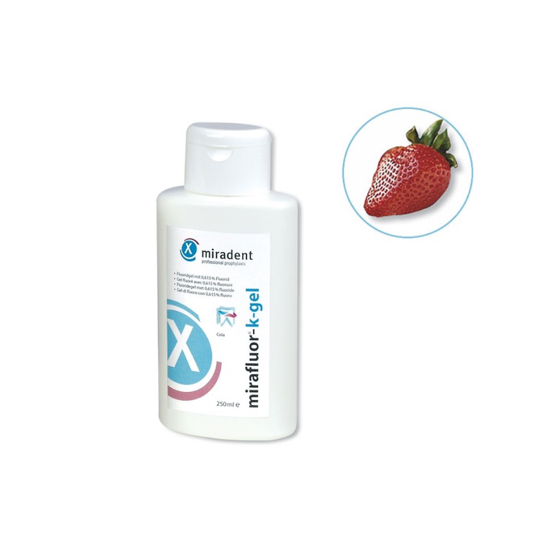 HAGER WERKEN Mirafluor-Gel 1,23% Jahoda 250ml