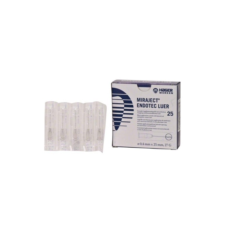HAGER WERKEN MIRAJECT® ENDOTEC LUER 27G 25mm Ø 0,4mm Šedá 25ks