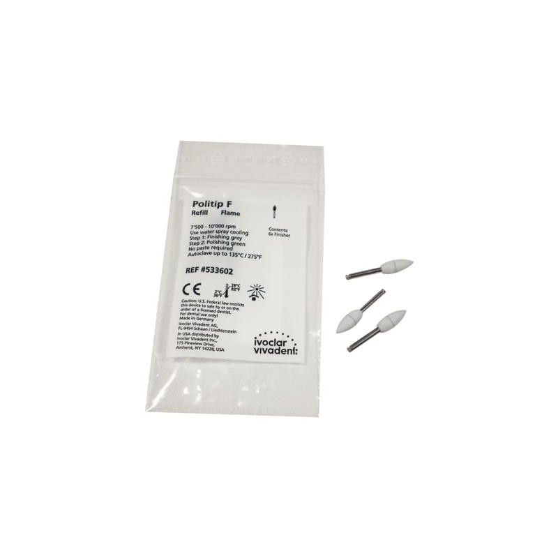 Ivoclar Vivadent Politip-F/B Špička Šedá 6ks