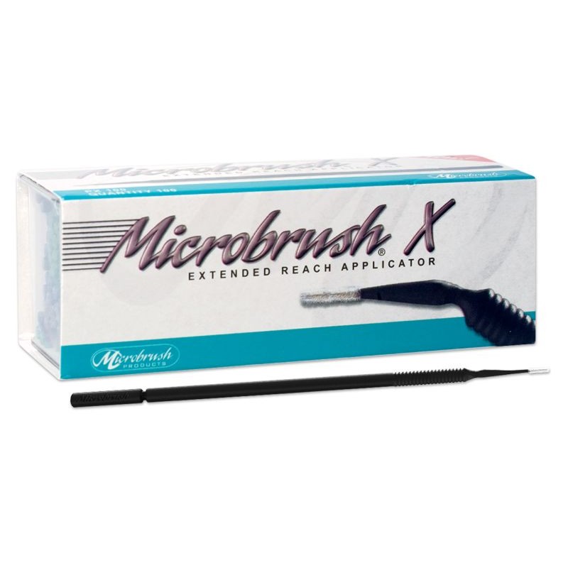 Microbrush® X Mikroaplikátor Prodloužený Černá 100ks