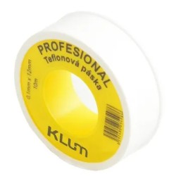 Klum PROFESIONAL Teflonová Páska Bílá (0,1x12mm x 10m) 1ks