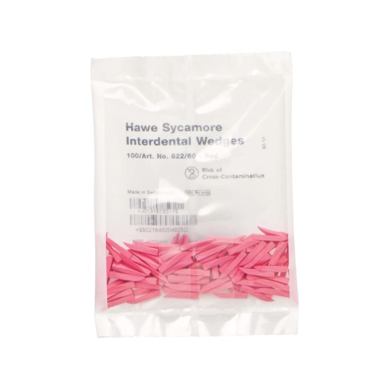 Kerr™ Hawe™ Sycamore Interdental Wedges (Klínky) Červená 100ks