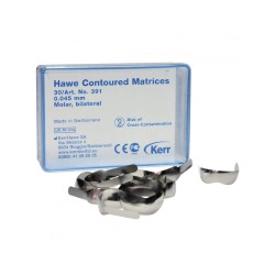 Kerr™ Hawe™ Contoured Matrices Molar Bilateral 391 0,045mm 30ks