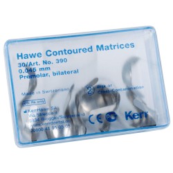 Kerr™ Hawe™ Contoured Matrices Premolar Bilateral 390 0,045mm 30ks