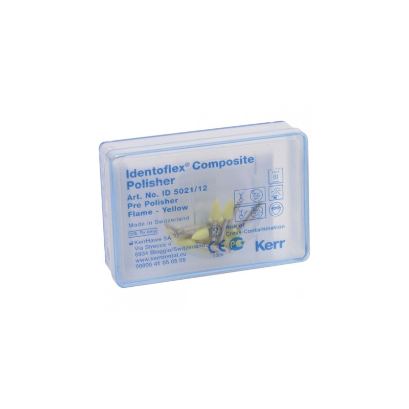 Kerr Identoflex™Composite Polisher Plamínek (10,2mm Ø 5 mm) Žlutá 12ks