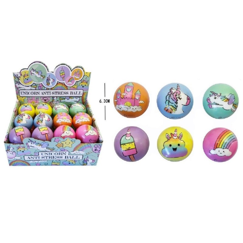 MirusMix Antistresový Balónek Unicorn 6cm 24 ks