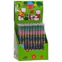 MirusMix Výsuvné Pastelky Push-Up Barevný Mix 50ks