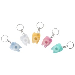 MirusMx Plastová Klíčenka ve Tvaru Zubu se Zubní Nití 24ks