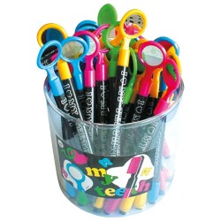 MirusMix Zubní Zrcátko S Gumou Barevný Mix 48ks