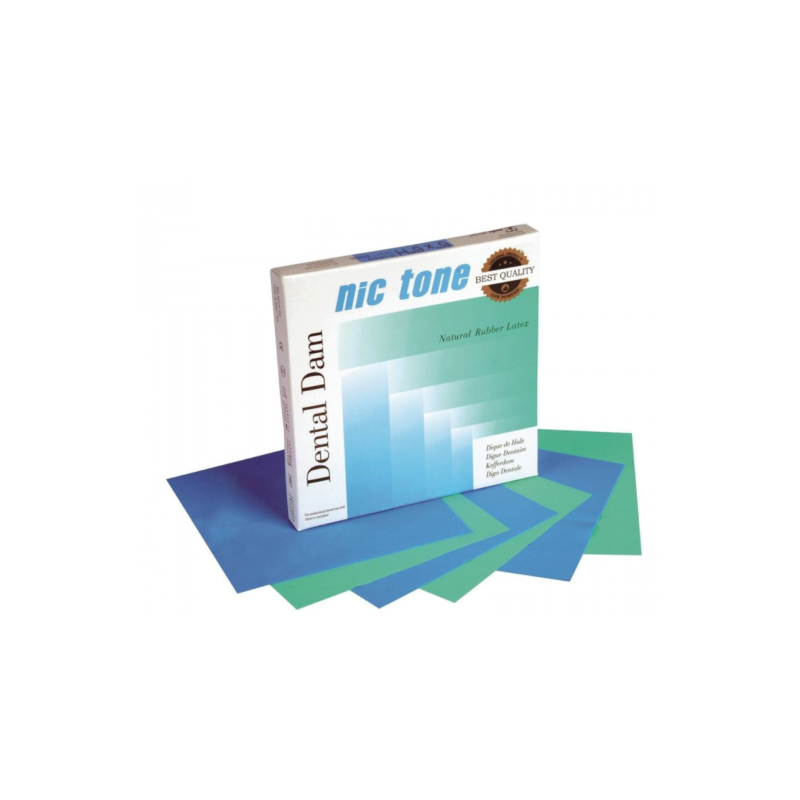 Nic Tone Kofferdam Thick 15x15cm Modrá 36ks