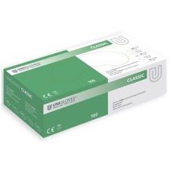 UNIGLOVES CLASSIC Rukavice Latex M Pudr 100ks