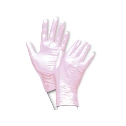 UNIGLOVES FANCY Rose Nitrilové Rukavice Nepudrované Růžová XS 100ks