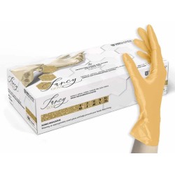 UNIGLOVES FANCY Gold Nitrilové Rukavice Nepudrované Zlatá L 100ks