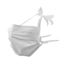 UNIGLOVES BASIC Ústenky Bílá Zavazovací 50ks