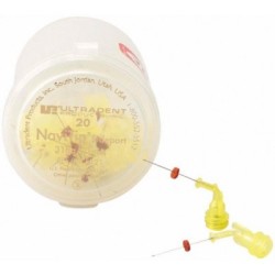 ULTRADENT NaviTip™ Double Sideport Irrigator (21mm Ø0,28 mm 31ga) Žlutá  20ks