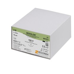 RESORBA Resolon Monofil DS13 EP0.7 USP6/0 45cm Modrá 36ks