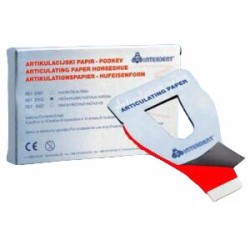 INTERDENT Articulating Paper Horseshoe Podkova Modročervené 40µ 6x10ks