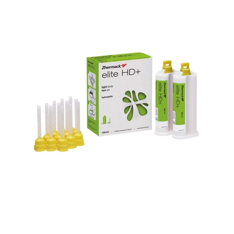 Zhermack Elite HD+ Super Light Body Fast (2x50ml kartuše +12ks míchácí kanyly) 1bal