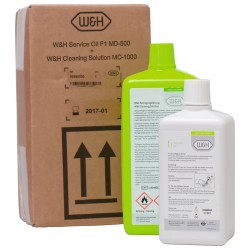 W&H Service Oil F1 MD 500ml + Cleaning Liquid MC 1000ml 1bal