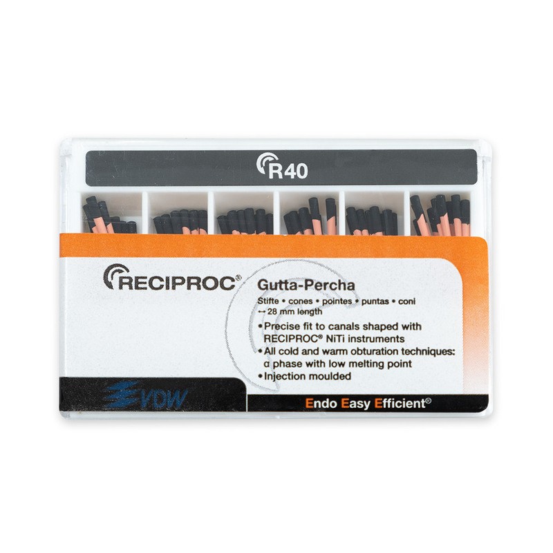 VDW RECIPROC Gutaperčové Čepy R40 ISO040 60ks