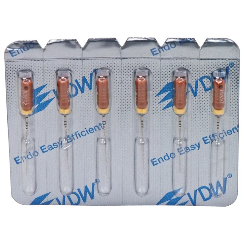 VDW Sterile C-PILOT® Files 25mm ISO 012 Cihlová 6ks
