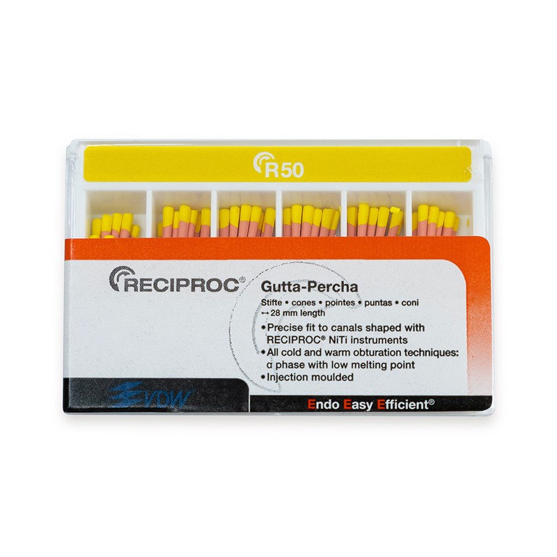 VDV RECIPROC Gutaperčové Čepy ISO050 60ks