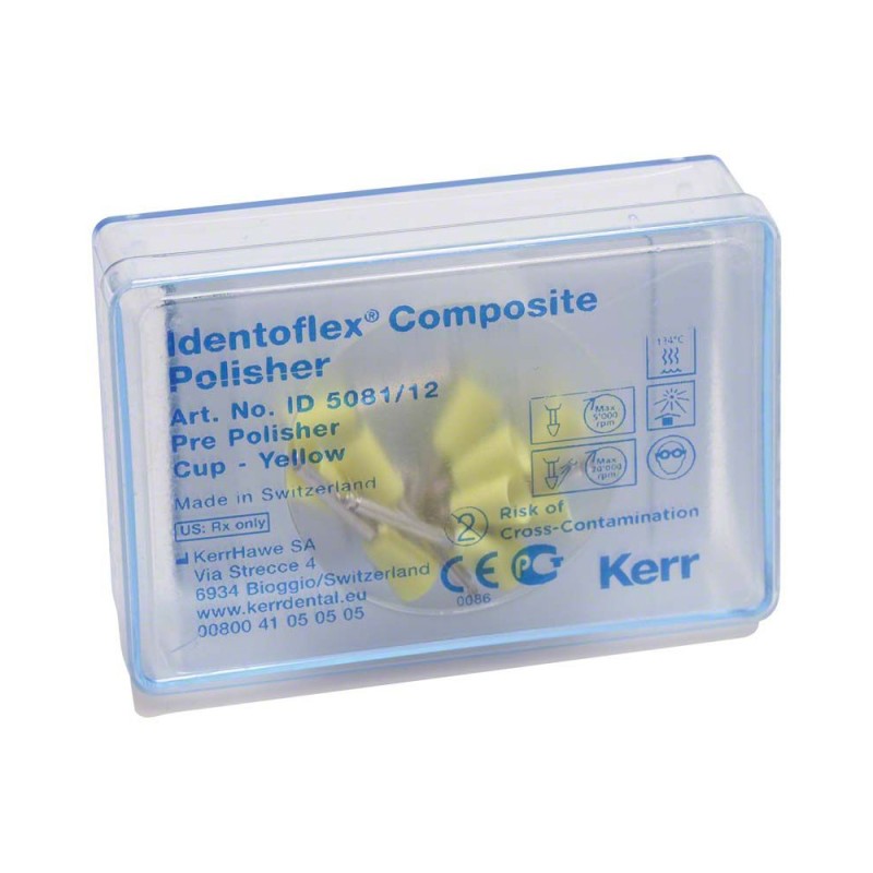 Kerr Identoflex™Composite Polisher Kalich (10mm Ø 7 mm) Žlutá 12ks