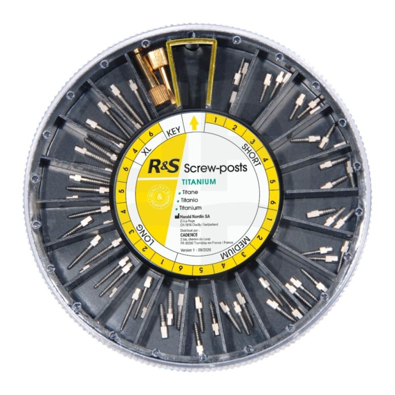 CFPM R&S Screw Post Titanové Čepy M2 6ks