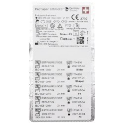 Dentsply Sirona ProTaper Ultimate Strojové Sortiment Slider-F3 21mm 5ks