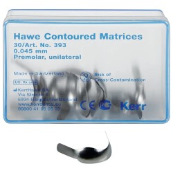 Kerr™ Hawe™ Contoured Matrices Premolar Birateral 393 0,045mm 30ks
