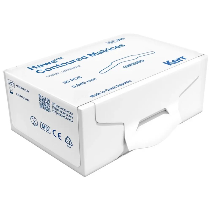 Kerr™ Hawe™ Contoured Matrices Premolar Birateral 395 0,045mm 30ks