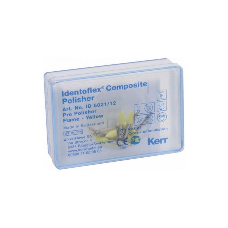 Kerr Identoflex™ Composite Polisher Plamínek (10,2mm Ø 5 mm) Žlutá 12ks