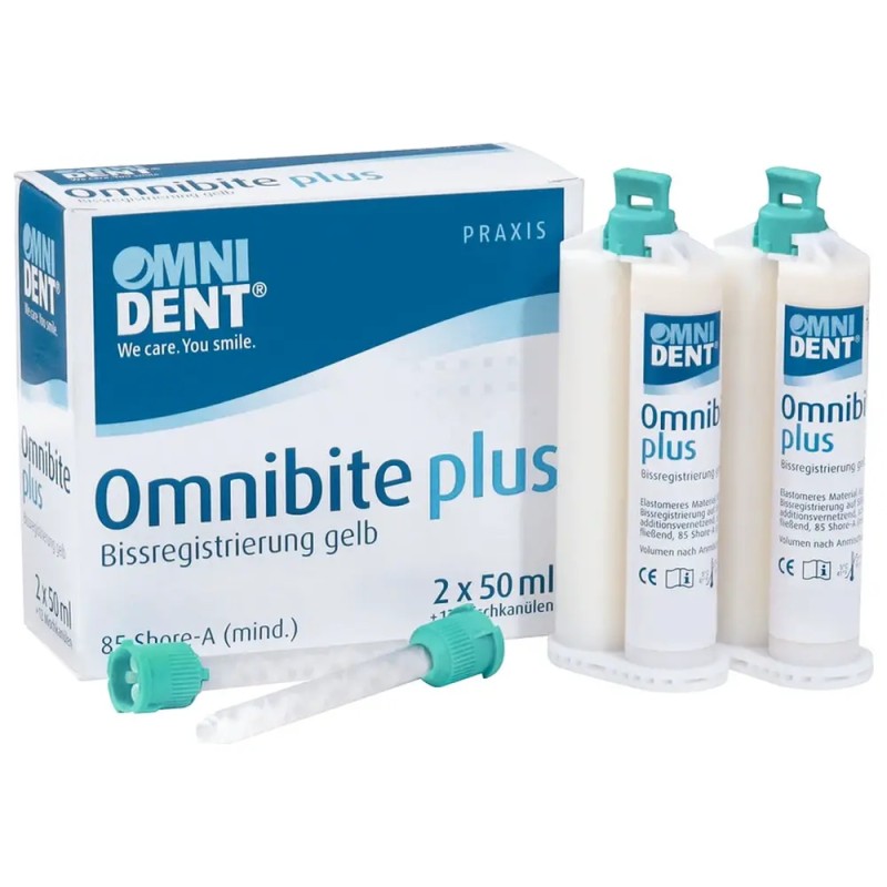 OMNIDENT Omnibite Plus Shore-A 85 (12x Míchací Kanyla + 2x 50ml) 1bal