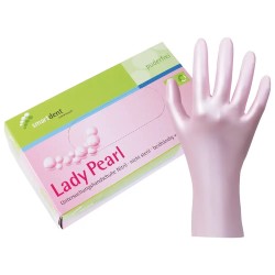 smartdent smart Lady Pearl Nitrilové Rukavice Bez Pudru Perleťová Růžová S 100ks