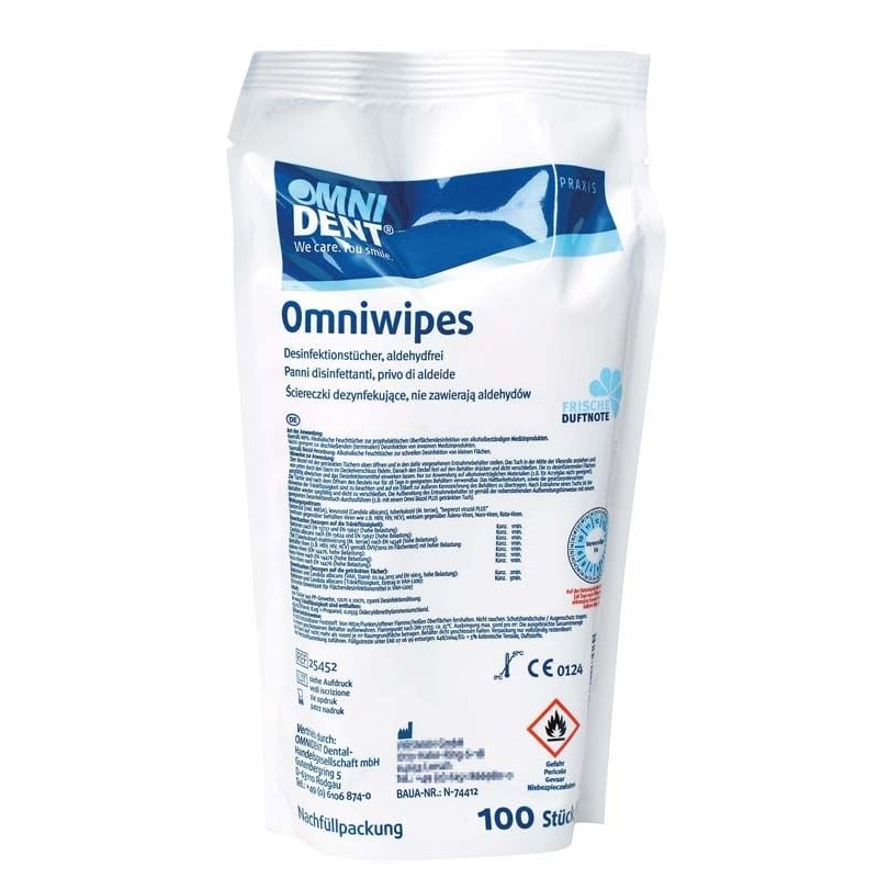 OMNIDENT Omniwipes Neutral Refill 100ks