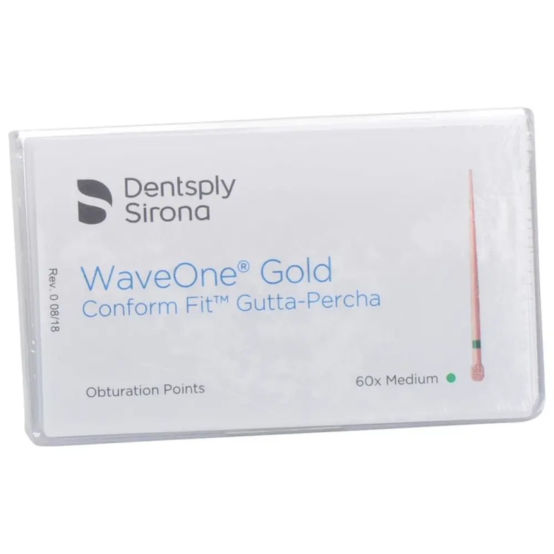 Dentsply Sirona WaveOne® Gold Conform Fit Gutaperčové Čepy Medium 60ks