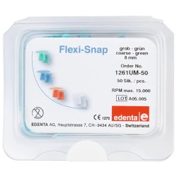 edenta Flexi-Snap Zelený Hrubý ISO 080 8mm 50ks