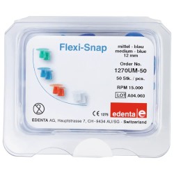 edenta Flexi-Snap Modrý Střední ISO 120 12mm 50ks