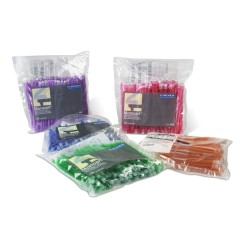 EURONDA Monoart® Savky s Odnímatelnou Stříbrnou Čepičkou 12,5cm Vínová 1000ks