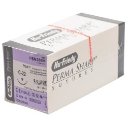 Hu-Friedy 5-0 Violet PGA Suture 18 Jehla C-22