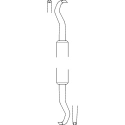 MEDIN Nástroj na Snímání Korunek 23cm 1ks