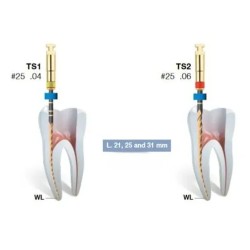 MICRO-MEGA 2Shape B5 TS1 mini  4% délka 25mm Žluté 5ks