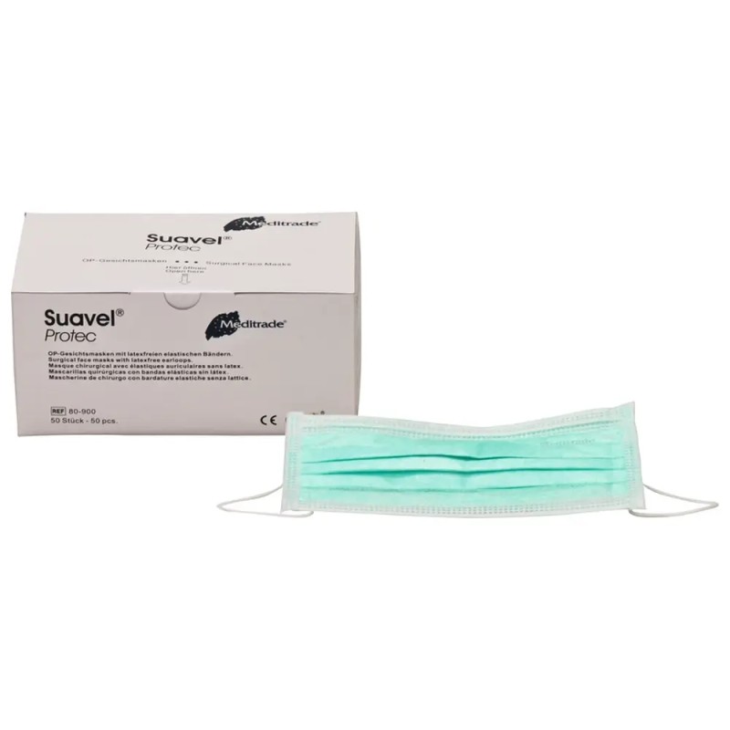 Meditrade Suavel Protec Ústenky na Gumičku zelené 50ks