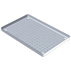 NICHROMINOX AluminiumTray Hliníkový Tácek Stříbrný Perforovaný 28x18cm 1ks