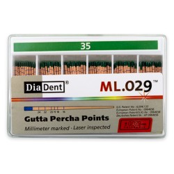 DiaDent Gutaperčové Čepy ML.029 02Taper ISO35 120ks