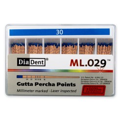 DiaDent Gutaperčové Čepy ML.029 02Taper ISO30 120ks