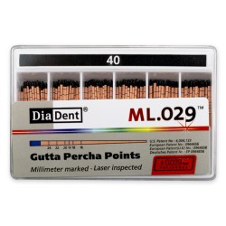 DiaDent Gutaperčové Čepy ML.029 02Taper ISO40 120ks