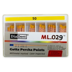DiaDent Gutaperčové Čepy ML.029 02Taper ISO50 120ks
